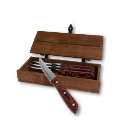 Gense Old Farmer Classic Grillknivssæt træ